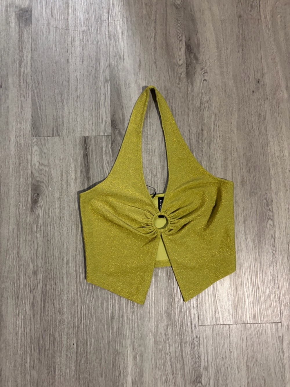 Halter Crop Top with Ring Front